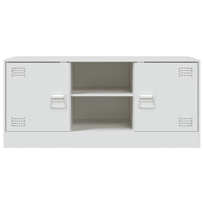 Casa si Gradina - Mobilier - Comode si corpuri - Comode - Comoda TV, alb, 99x39x44 cm, otel - Infinity.ro