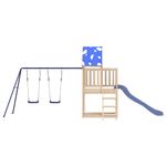 Jucarii, Copii si Bebe - Jucarii si jocuri - Jucarii de exterior - Spatii de joaca si accesorii - Set de joaca pentru exterior, lemn masiv de pin - Infinity.ro