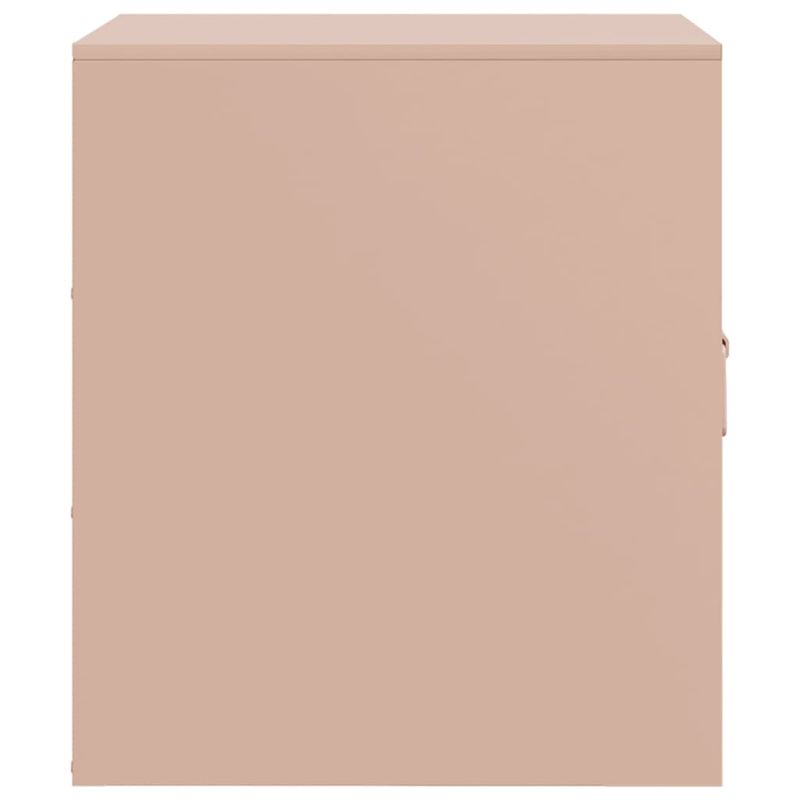 Casa si Gradina - Mobilier - Comode si corpuri - Noptiere - Noptiere, 2 buc., roz, 34,5x39x44 cm, otel - Infinity.ro