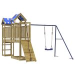 Jucarii, Copii si Bebe - Jucarii si jocuri - Jucarii de exterior - Spatii de joaca si accesorii - Set de joaca pentru exterior, lemn de pin impregnat - Infinity.ro
