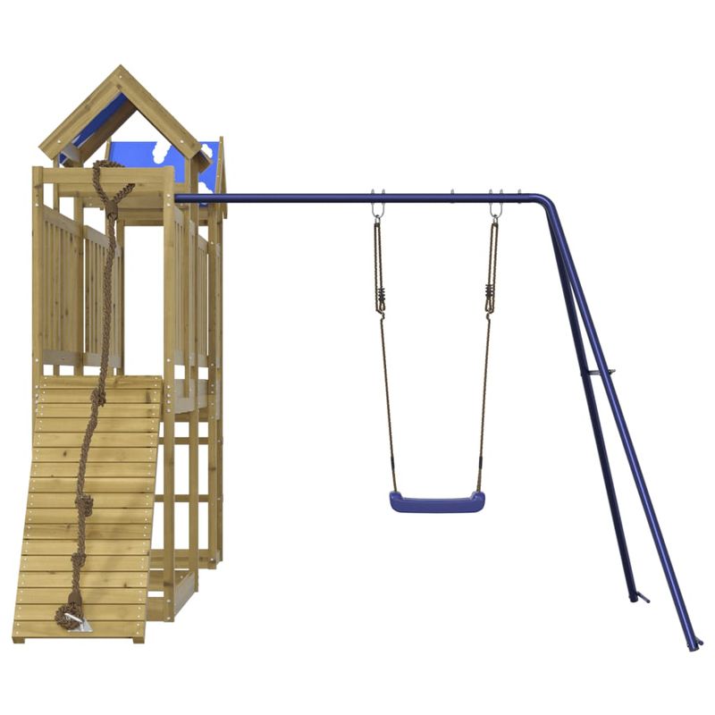 Jucarii, Copii si Bebe - Jucarii si jocuri - Jucarii de exterior - Spatii de joaca si accesorii - Set de joaca pentru exterior, lemn de pin impregnat - Infinity.ro