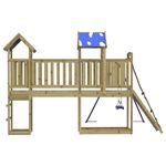 Jucarii, Copii si Bebe - Jucarii si jocuri - Jucarii de exterior - Spatii de joaca si accesorii - Set de joaca pentru exterior, lemn de pin impregnat - Infinity.ro