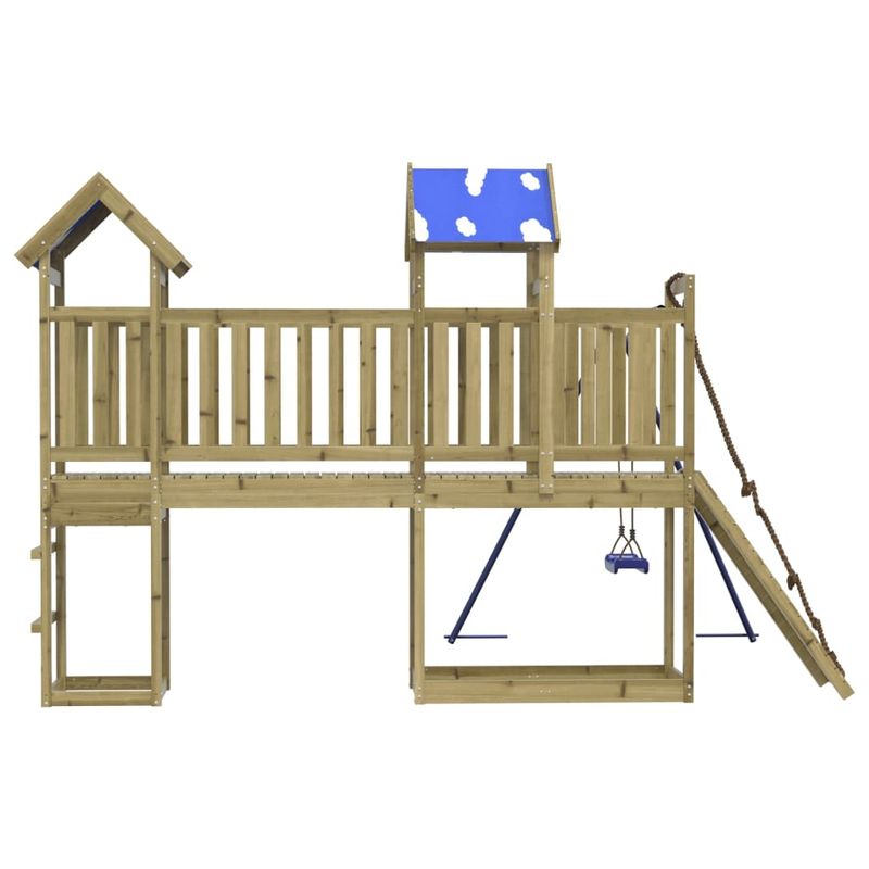 Jucarii, Copii si Bebe - Jucarii si jocuri - Jucarii de exterior - Spatii de joaca si accesorii - Set de joaca pentru exterior, lemn de pin impregnat - Infinity.ro