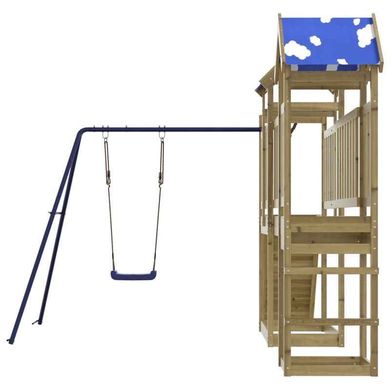 Jucarii, Copii si Bebe - Jucarii si jocuri - Jucarii de exterior - Spatii de joaca si accesorii - Set de joaca pentru exterior, lemn de pin impregnat - Infinity.ro