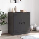 Casa si Gradina - Mobilier - Comode si corpuri - Comode - Servanta, negru, 67x39x73 cm, otel - Infinity.ro