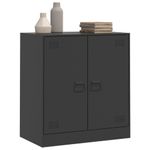 Casa si Gradina - Mobilier - Comode si corpuri - Comode - Servanta, negru, 67x39x73 cm, otel - Infinity.ro