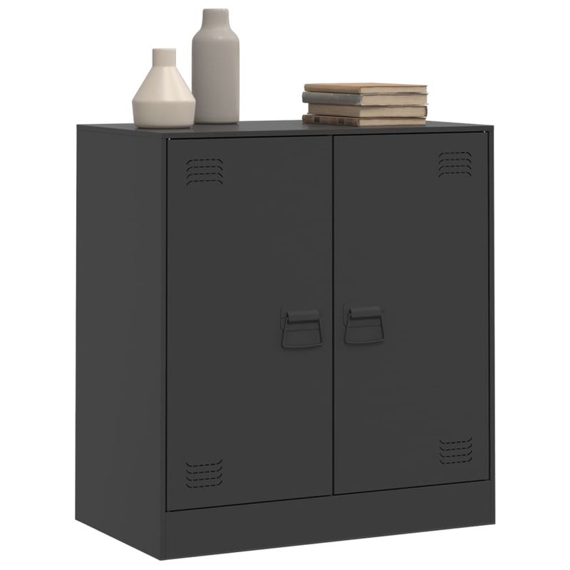 Casa si Gradina - Mobilier - Comode si corpuri - Comode - Servanta, negru, 67x39x73 cm, otel - Infinity.ro