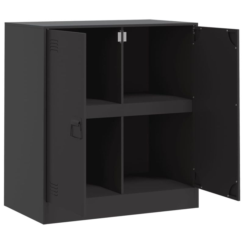 Casa si Gradina - Mobilier - Comode si corpuri - Comode - Servanta, negru, 67x39x73 cm, otel - Infinity.ro