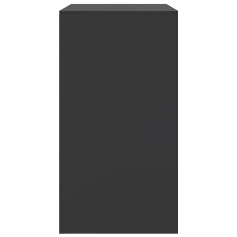 Casa si Gradina - Mobilier - Comode si corpuri - Comode - Servanta, negru, 67x39x73 cm, otel - Infinity.ro