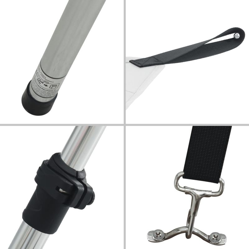 Auto si Moto - Ambarcatiuni - Accesorii ambarcatiuni - Extensie parasolar T-Top, alb, 170x170x(113-182,5) cm - Infinity.ro