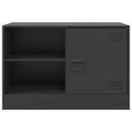 Casa si Gradina - Mobilier - Comode si corpuri - Comode - Dulapuri TV, 2 buc., negru, 67x39x44 cm, otel - Infinity.ro