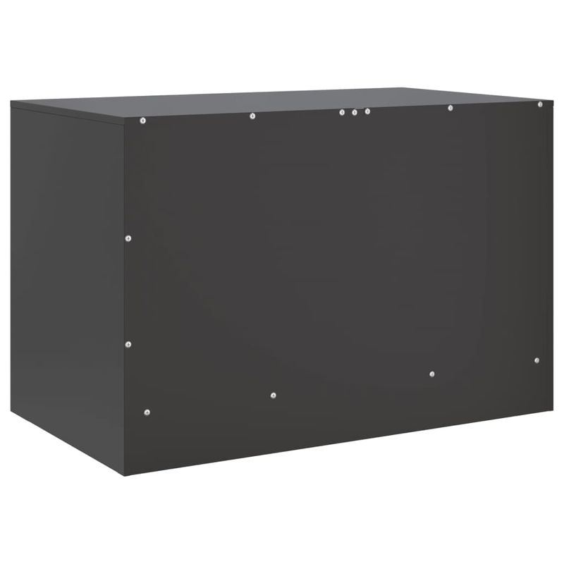 Casa si Gradina - Mobilier - Comode si corpuri - Comode - Dulapuri TV, 2 buc., negru, 67x39x44 cm, otel - Infinity.ro