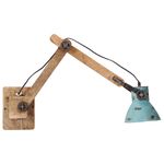 Casa si Gradina - Corpuri si surse de iluminat - Veioze si lampi - Lampi de veghe - Lampa de perete 25 W, albastru uzat, 96x15x20 cm, E27 - Infinity.ro