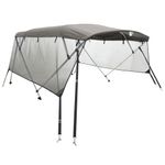Auto si Moto - Ambarcatiuni - Accesorii ambarcatiuni - Parasolar Bimini 3 arcuri pereti din plasa 183x(170-182)x137 cm, antracit și negru - Infinity.ro