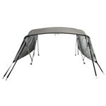 Auto si Moto - Ambarcatiuni - Accesorii ambarcatiuni - Parasolar Bimini 3 arcuri pereti din plasa 183x(170-182)x137 cm, antracit și negru - Infinity.ro