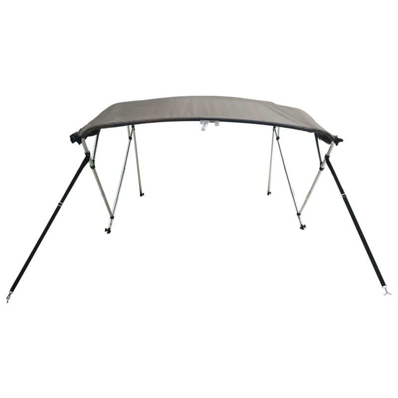 Auto si Moto - Ambarcatiuni - Accesorii ambarcatiuni - Parasolar Bimini 3 arcuri pereti din plasa 183x(170-182)x137 cm, antracit și negru - Infinity.ro