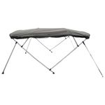 Auto si Moto - Ambarcatiuni - Accesorii ambarcatiuni - Parasolar Bimini 3 arcuri pereti din plasa 183x(170-182)x137 cm, antracit și negru - Infinity.ro