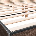 Casa si Gradina - Mobilier - Paturi si accesorii - Paturi - Cadru de pat, stejar maro, 120x190 cm, lemn prelucrat si metal - Infinity.ro