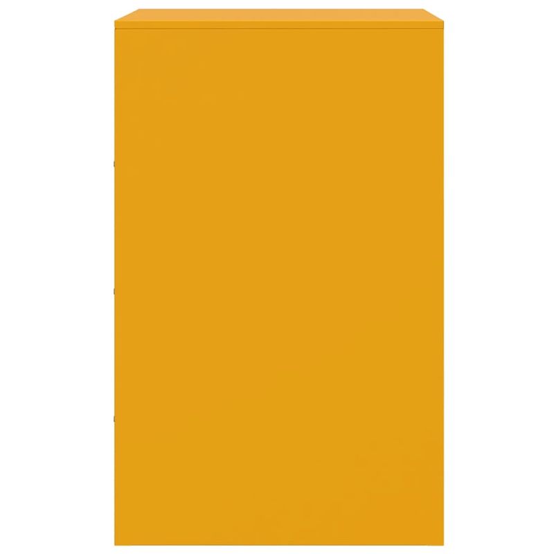 Casa si Gradina - Mobilier - Comode si corpuri - Noptiere - Noptiere, 2 buc., galben mustar, 34,5x39x62 cm, otel - Infinity.ro