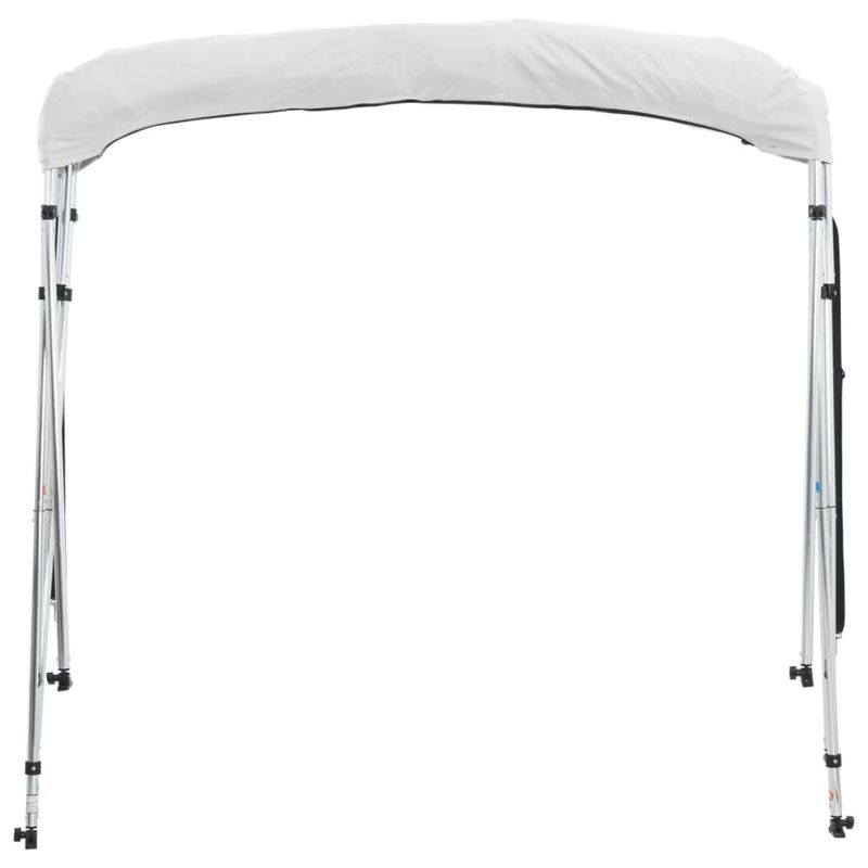 Auto si Moto - Ambarcatiuni - Accesorii ambarcatiuni - Parasolar Bimini 3 arcuri pereti din plasa 183x(185-198)x137 cm, alb și negru - Infinity.ro
