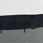Auto si Moto - Ambarcatiuni - Accesorii ambarcatiuni - Parasolar Bimini 3 arcuri pereti din plasa 183x(185-198)x137 cm, alb și negru - Infinity.ro