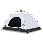 Sport si Outdoor - Camping - Corturi camping - Cort de camping 4 persoane, alb opac, setare rapida, tesatura - Infinity.ro