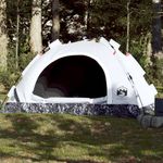 Sport si Outdoor - Camping - Corturi camping - Cort de camping 4 persoane, alb opac, setare rapida, tesatura - Infinity.ro