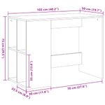 Casa si Gradina - Mobilier - Mese si birouri - Birouri - Birou, gri sonoma, 102x50x75 cm, lemn compozit - Infinity.ro