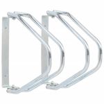Sport si Outdoor - Ciclism - Accesorii pentru biciclete - Suporturi accesorii biciclete - Suport biciclete montat pe perete, 2 buc., otel galvanizat - Infinity.ro