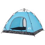 Sport si Outdoor - Camping - Corturi camping - Cort de camping pentru 3 persoane, setare rapida, albastru - Infinity.ro
