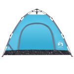 Sport si Outdoor - Camping - Corturi camping - Cort de camping pentru 3 persoane, setare rapida, albastru - Infinity.ro