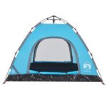Sport si Outdoor - Camping - Corturi camping - Cort de camping pentru 3 persoane, setare rapida, albastru - Infinity.ro