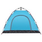 Sport si Outdoor - Camping - Corturi camping - Cort de camping pentru 3 persoane, setare rapida, albastru - Infinity.ro