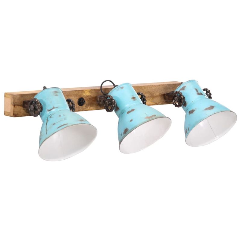 Casa si Gradina - Corpuri si surse de iluminat - Veioze si lampi - Lampi de veghe - Lampa de perete 25 W, albastru uzat, 65x25 cm, E27 - Infinity.ro