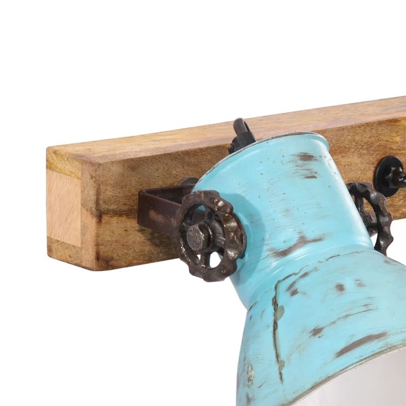 Casa si Gradina - Corpuri si surse de iluminat - Veioze si lampi - Lampi de veghe - Lampa de perete 25 W, albastru uzat, 65x25 cm, E27 - Infinity.ro