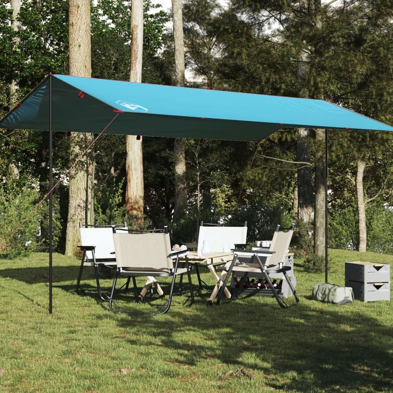 Sport si Outdoor - Camping - Copertine si adaposturi - Prelata de camping, albastru, 500x294 cm, impermeabila, material tafta - Infinity.ro