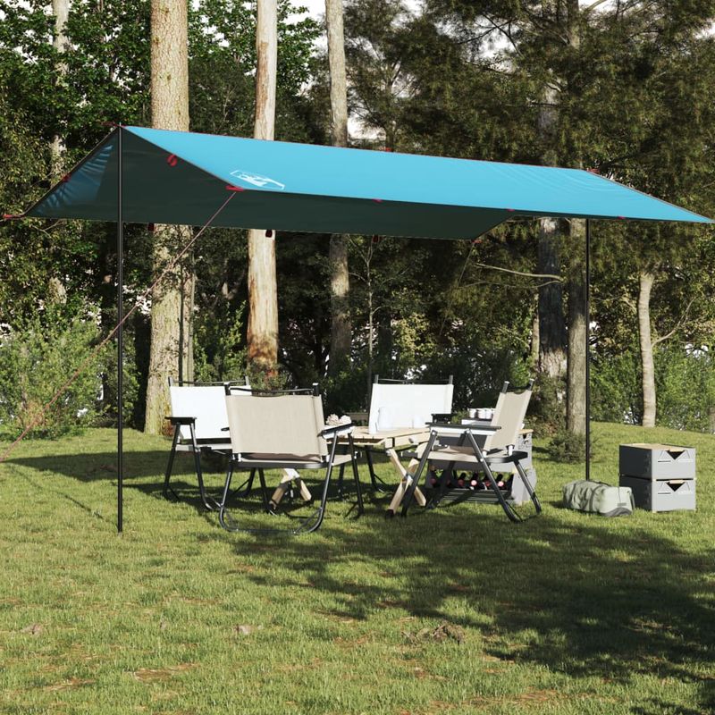 Sport si Outdoor - Camping - Copertine si adaposturi - Prelata de camping, albastru, 500x294 cm, impermeabila, material tafta - Infinity.ro