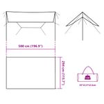 Sport si Outdoor - Camping - Copertine si adaposturi - Prelata de camping, albastru, 500x294 cm, impermeabila, material tafta - Infinity.ro