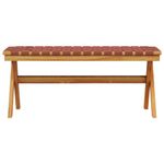 Casa si Gradina - Gradina si terasa - Mobilier exterior - Bancute de gradina - Banca de gradina, rosu, lemn masiv acacia/textil - Infinity.ro