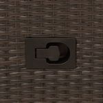 Casa si Gradina - Gradina si terasa - Mobilier exterior - Scaune si sezlonguri gradina - Scaune de gradina rabatabile, 2 buc., cu perne, maro, poliratan - Infinity.ro