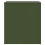 Casa si Gradina - Mobilier - Comode si corpuri - Noptiere - Noptiere, 2 buc., verde olive, 34,5x39x44 cm, otel - Infinity.ro
