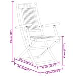 Casa si Gradina - Gradina si terasa - Mobilier exterior - Scaune si sezlonguri gradina - Scaune de gradina pliabile, 6 buc., 53x66x99 cm, bambus - Infinity.ro