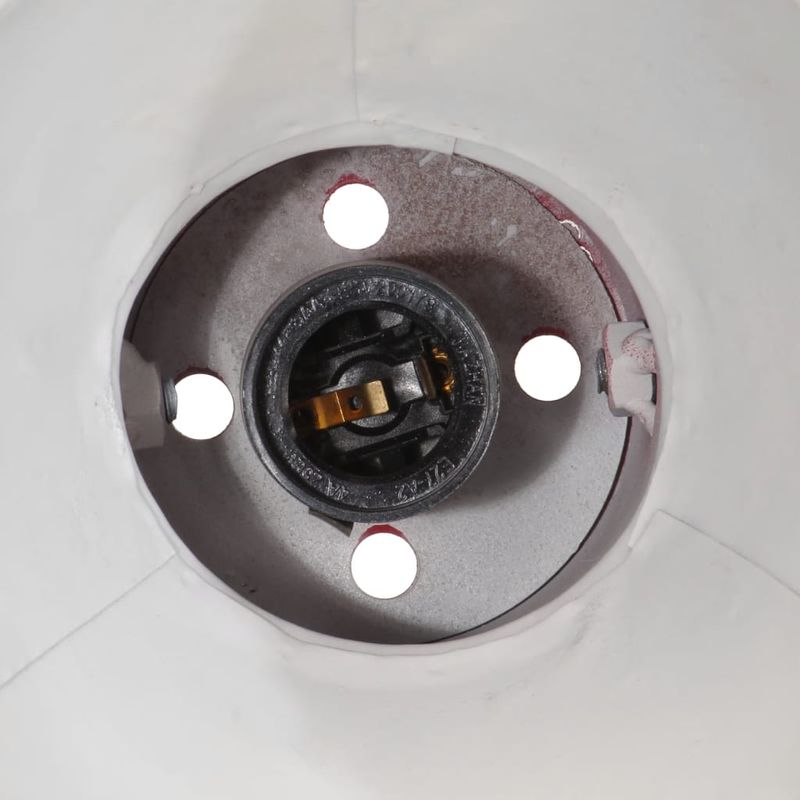 Casa si Gradina - Corpuri si surse de iluminat - Veioze si lampi - Lampi de veghe - Lampa de tavan 25 W, rosu uzat, 35x35x25 cm, E27 - Infinity.ro