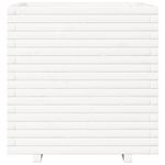 Casa si Gradina - Gradinarit si plante - Plante si ghivece - Ghivece si suporturi - Jardiniera de gradina, alb, 70x70x72 cm, lemn masiv de pin - Infinity.ro