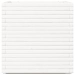 Casa si Gradina - Gradinarit si plante - Plante si ghivece - Ghivece si suporturi - Jardiniera de gradina, alb, 70x70x72 cm, lemn masiv de pin - Infinity.ro