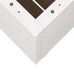 Casa si Gradina - Gradinarit si plante - Plante si ghivece - Ghivece si suporturi - Jardiniera de gradina, alb, 70x70x72 cm, lemn masiv de pin - Infinity.ro