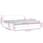 Casa si Gradina - Mobilier - Paturi si accesorii - Paturi - Pat cu saltea, negru, 200x200 cm, catifea - Infinity.ro
