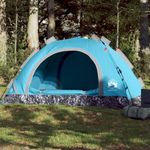 Sport si Outdoor - Camping - Corturi camping - Cort de camping pentru 4 persoane, setare rapida, albastru - Infinity.ro