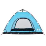 Sport si Outdoor - Camping - Corturi camping - Cort de camping pentru 4 persoane, setare rapida, albastru - Infinity.ro
