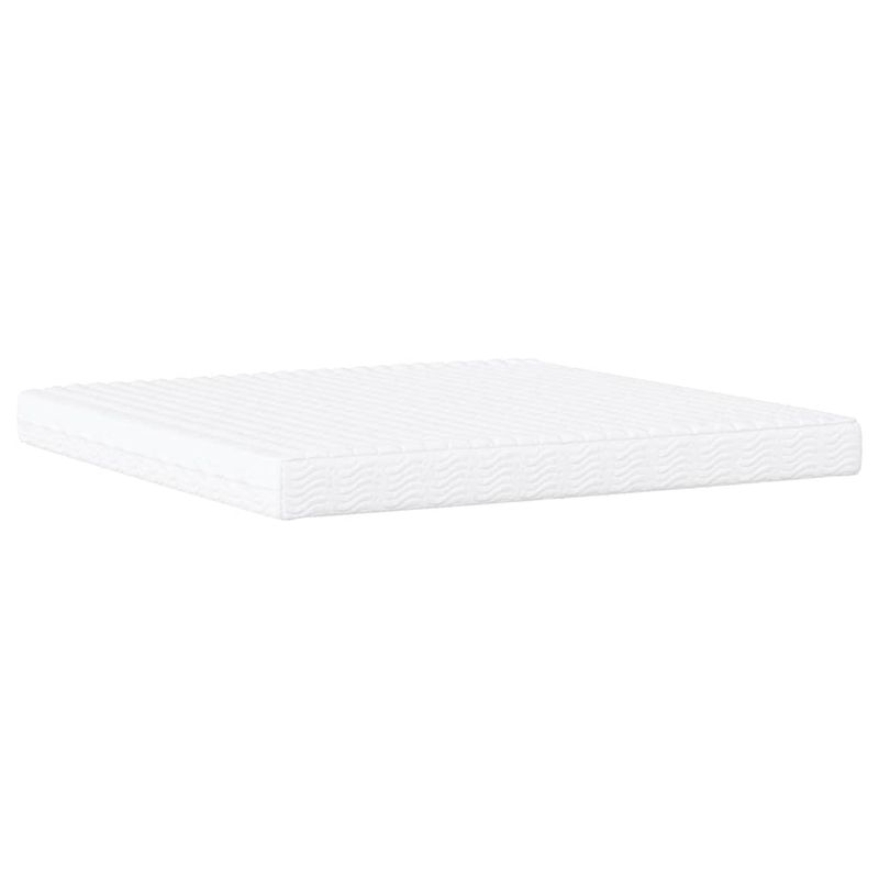 Casa si Gradina - Mobilier - Paturi si accesorii - Paturi - Pat cu saltea, gri inchis, 200x200 cm, textil - Infinity.ro